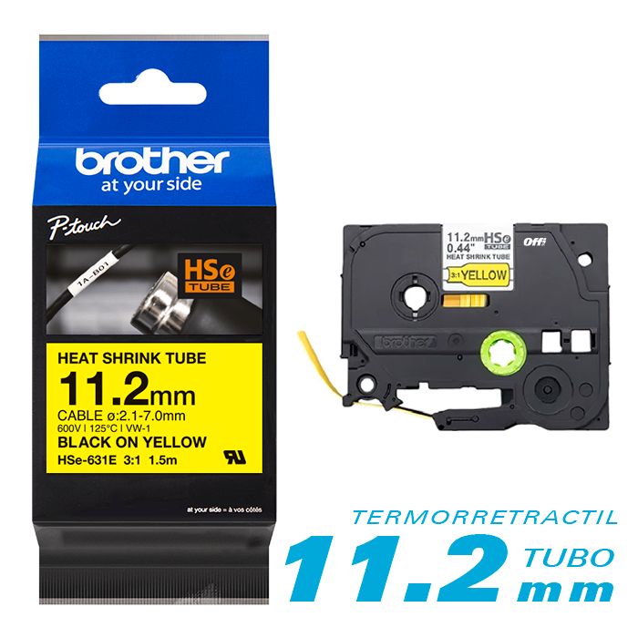 Cinta Brother HSe-631E termorretráctil