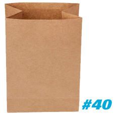 Bolsa de papel Kraft número 40