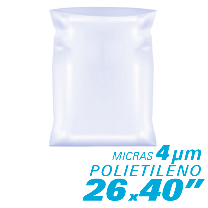 Bolsa de Polietileno 26x40" Paquete por 100