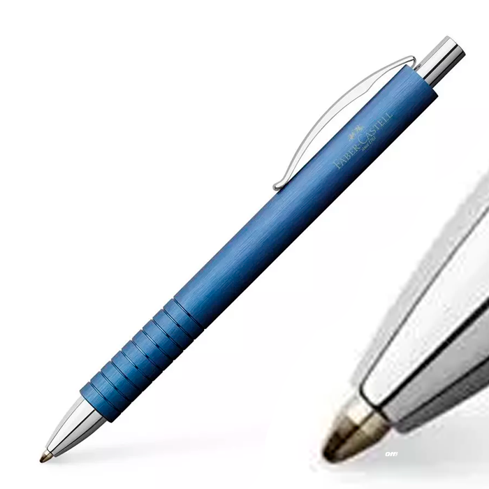 Bolígrafo Essentio Aluminio Azul B Faber Castell