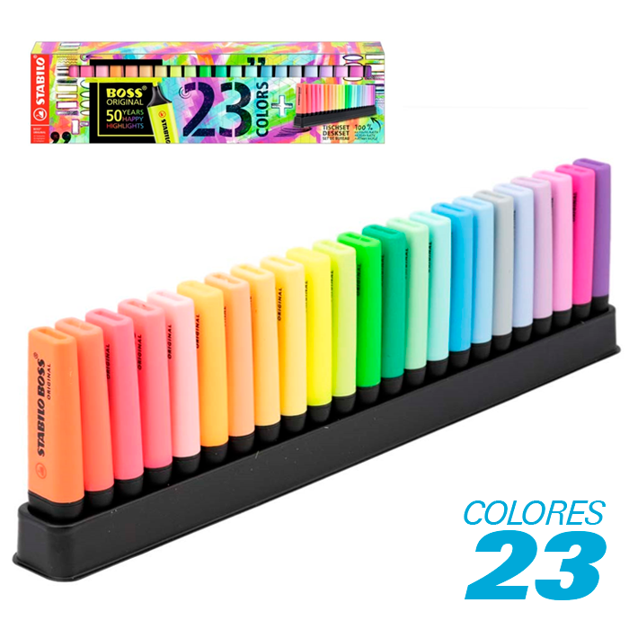 RESALTADORES STABILO BOSS DESKSET X 23 – Tienda el Privilegio