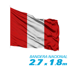 Bandera del Perú 2.7 x 1.8 m