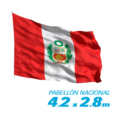 Pabellón Nacional del Perú 4.2 x 2.8 m Extra Grande AQP ARMY