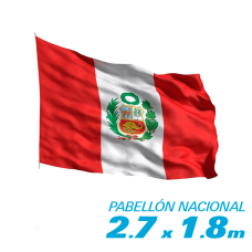 Pabellón Nacional del Perú 2.7 x 1.8 m Grande AQP ARMY