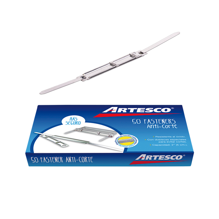 Fastener metálico Anticorte x 50 unidades Artesco