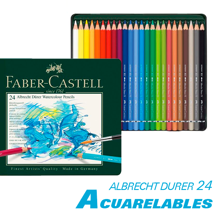 Colores acuarelables Faber Castell Albrecht Durer 24