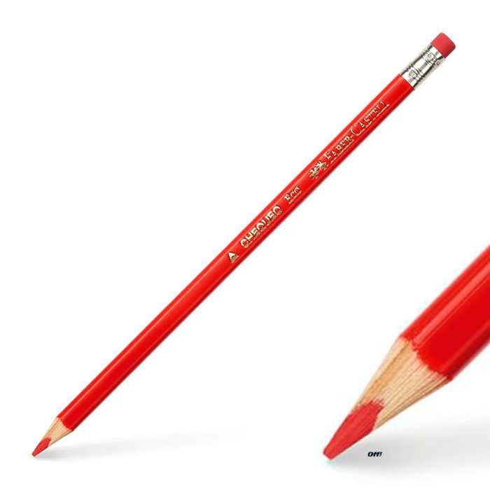 Lápiz Chequeo con borrador x 1 unidad Faber Castell