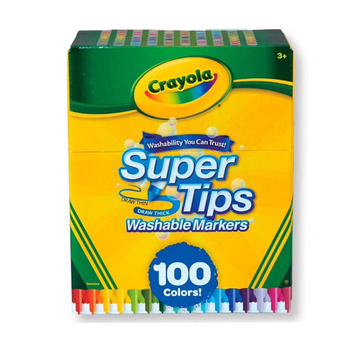 Plumones lavables x 100 unidades Crayola